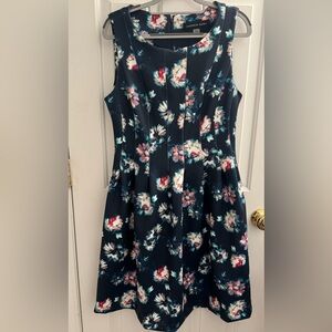Andrew Marc Floral Fit and Flare Dress